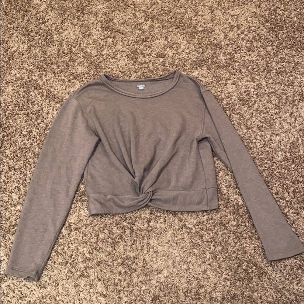 Cropped tie shirt from aerie